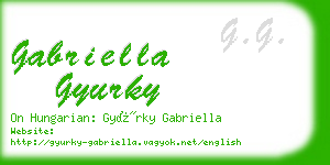 gabriella gyurky business card